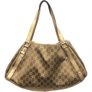 Gucci Brown Monogram Shoulder Bag